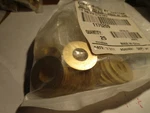 7/16" Brass Small Od Flat Washer Qty 25. Fixed Price $25.00.