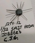 Cjg Qty-12 1/32" Split Point Cobalt Jobbers 1-1/4" Long. Fixed Price $17.56.