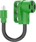 Rvguard 50 Amp To 110 Volt Rv Adapter Cord 12 Inch, Nema 5-15p 14-50r El. Fixed Price $35.84.