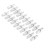 20pcs Cabinet Wardrobe Shelf Support Pins Studs Pegs Silver Tone (5mm X19mm). Fixed Price $12.05.