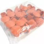 Bag Of 25-pack #3 To #8 Plastic Orange Rebar Safety Caps. Fixed Price $16.95.