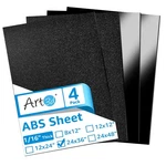 Art3d Abs Plastic Sheets 1/16 Inch Thick 24"x36", 4 Pack - Thermoform Two-sid.... Fixed Price $71.76.