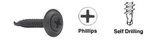 Crl 8 X 1" Black Countersunk Self-drilling Screws With Washers. Fixed Price $58.63.