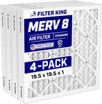Filter King 19.5x19.5x1 Air (merv 8) (4-pack) Dust & Allergy Control Ac F. Fixed Price $43.82.