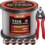 Stainless Steel Cable For Railing - 1000ft 1/8" T316 Wire Rope Deck.... Fixed Price $179.47.