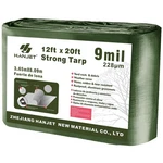 Thick Camping Tarp 12' X 20' 9-mil Shelter Waterproof Tarps For Boat Pool Green. Fixed Price $54.82.