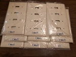 Npj4la Hubbell 4-toggle Switch Wall Pate With 4 Gang. Slotted Screw Head. 9 Pack. Fixed Price $14.00.