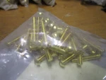 #10-32 X 1-1/4" Slotted Drive Round Head Brass Machine Screw Qty 50. Fixed Price $20.00.
