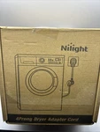 3 Prong To 4 Dryer Adapter Cord, 1.5ft Nema 10-30p 14-30r Black. Fixed Price $14.99.