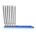 Mayhew 7 Pc Long Phillips Insert Socket Bit Set. Fixed Price $73.86.