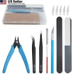 Wmycongcong 8 Pcs Model Tools Kit Modeler Basic Hobby Building Tools.... Fixed Price $14.16.