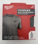Milwaukee Men's Large Gray Cotton/polyester Short-sleeve Hybrid Work T-shirt. Fixed Price $26.70.