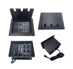 Procraft Large 3 Hole Lid Feed-thru Recessed Stage Pocket/floor Box W/2 Wired.... Fixed Price $199.88.
