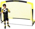 Happy Jump 7x5 Ft & 5x3.6 Portable Soccer Goal For 5'x3'6', Black+yellow. Fixed Price $49.22.