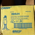 Caddy-erico Rbs24 Outlet Box Mounting Bracket 24" Stud Spacing Of 26. Fixed Price $97.49.