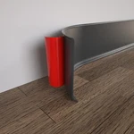 Coukiu 4"x20ft Black Self-adhesive Vinyl Flexible Baseboard Molding Trim Wall Co. Fixed Price $62.05.