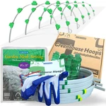 Lanevan Garden Mesh Netting Kit, Fiberglass Hoops Pest Barrier For 24ft Beds. Fixed Price $50.81.