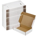 Zxelupapr 50 Pack 9x6x2 Shipping Boxes, White Inches, White-9x6x2. Fixed Price $61.99.