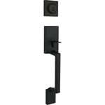 Steel Pro Matte Black Modern Handleset With Square Lever Hapx9s11l. Fixed Price $137.52.
