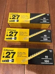 Ramset 4rs27 .27 Caliber Strip Loads Yellow Level 4 (300 Total). Fixed Price $35.99.