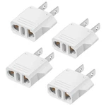 4 Pack European To Us Plug Adapter, 220v 110v Adapter Converter, Trav.... Fixed Price $15.09.