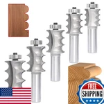 Akylin 5pc Triple Beading Router Bit Set, 1/2" Shank, R 3/32",1/8",5/32",5/. Fixed Price $55.61.