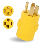 Aqqhsain Nema 14-50p To 14-30r Compact Adapter, 4 Prong 50 Amp Male Yellow. Fixed Price $25.16.