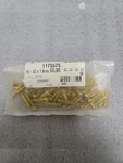 #10-32 X 1" Brass Round Head Slotted Machine Screw; Qty 50. Fixed Price $20.00.