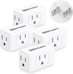 Lencent 3 Prong To 2 Adapter, Plug Extender, Wall 4 Pack, White. Fixed Price $16.99.
