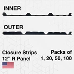 Duco Plus 12in Profile R 3ft Panel Foam Closure Strips Metal Roofing Panels. Fixed Price $225.74.