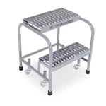 Cotterman 1002n1818a3e10b3c1p1 20 In H Steel Rolling Step, 2 Steps, 450 Lb Load. Fixed Price $190.99.