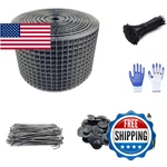 Sotee 6 X 100 Solar Panel Bird Guard, 1/2 Inch Black Vinyl Coated Welded Wire. Fixed Price $59.20.