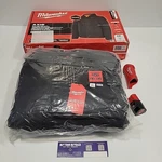 Milwaukee Axis M12 Heated Jacket Kit - Black Size 2x W/ Battery, Charger & Box. Fixed Price $146.19.
