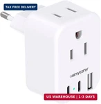 European Travel Plug Adapter Usb C, Hanycony International Adapter, Us To E. Fixed Price $17.98.