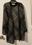 Nina Novik Studio Light Cardigan Size 44 Medium Sparkly Multicolored. Fixed Price $12.50.