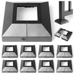 Hulave Split Post Base Cover, Fits 2"x2" Post/4.5"x4.5" Base, For Indoor/outd.... Fixed Price $112.78.