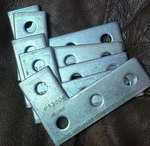 Qty (5) Atkore Unistrut P1380a-eg, Steel, 4-hole, Strut Channel Plate Fitting. Fixed Price $43.00.