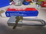 American Lock Lockout Padlock: Keyed Different, Aluminum, Plated Metal. Fixed Price $16.00.