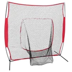 7' Softball Baseball Hitting Batting Practice Net Bow Frame Training With Bag. Fixed Price $36.58.