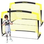 Happy Jump 7x5 Ft & 5x3.6 Portable Soccer Goal For Youth Players Ages 6 14.... Fixed Price $92.57.