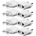 European Plug Adapter, Unidapt Us To Europe Adapters, 8 Pack White. Fixed Price $17.99.