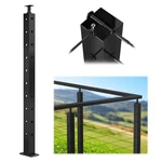Muzata T-drilled Three Sides Post 36x2x2(post Body 33) Adjustable Cable Railing. Fixed Price $126.16.
