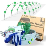 Greenhouse Hoops For 2-4ft Wide Raised Beds, 6.56ft Long Super Bendable Fiber.... Fixed Price $43.72.