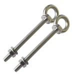 Shoulder Eye Bolt, 2 Pack M8 Stainless Steel Bolts 4" Heavy Duty Eyebolts.... Fixed Price $18.27.