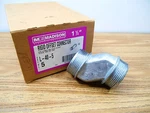 Box Of 5 Madison L-40-5 Rigid Offset Connector Zinc Die Cast 1-1/2. Fixed Price $46.17.