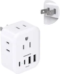 Us To Japan Plug Adapter, Hanycony Power Travel Adpter With 4 White. Fixed Price $9.52.