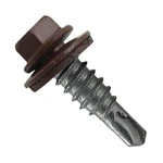 14 X 7/8" Brown - Stitch Tek Metal Roofing Screws Type 1 Drill Point Hex Wa.... Fixed Price $255.51.