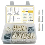 3 Sizes Self Drilling Drywall Anchors, 166pcs Nylon Plastic Wall Anchors And .... Fixed Price $21.19.