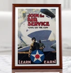 Ww1 Air Force Recruiting Poster, Wwi Aviation Us Army Recruitment Propaganda. Fixed Price $79.95.