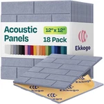 Acoustic Panels 18-pack Soundproof Wall 12"x12"x0.4" Brick Style Sound.... Fixed Price $60.60.